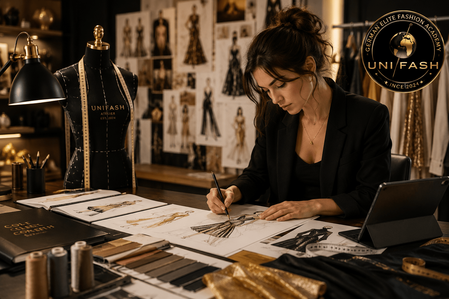 Mode Designer werden bei UniFash Mode Designer werden bei UniFash mit Fashion Illustration, Atelier und Modedesign Weiterbildung