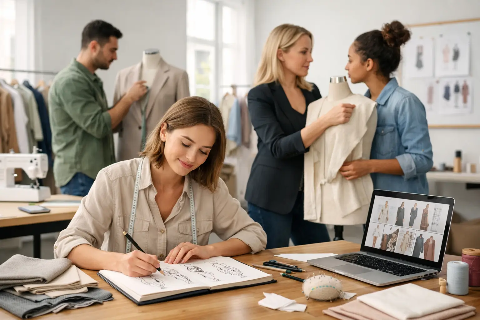Kollektion im Modedesign entwickeln lernen