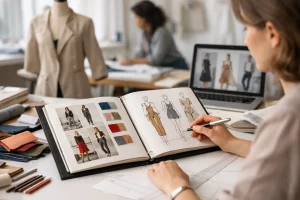 Portfolio für Modedesign erstellen mit Profil